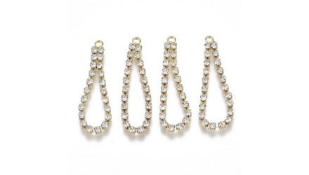 pendentif  goutte strass