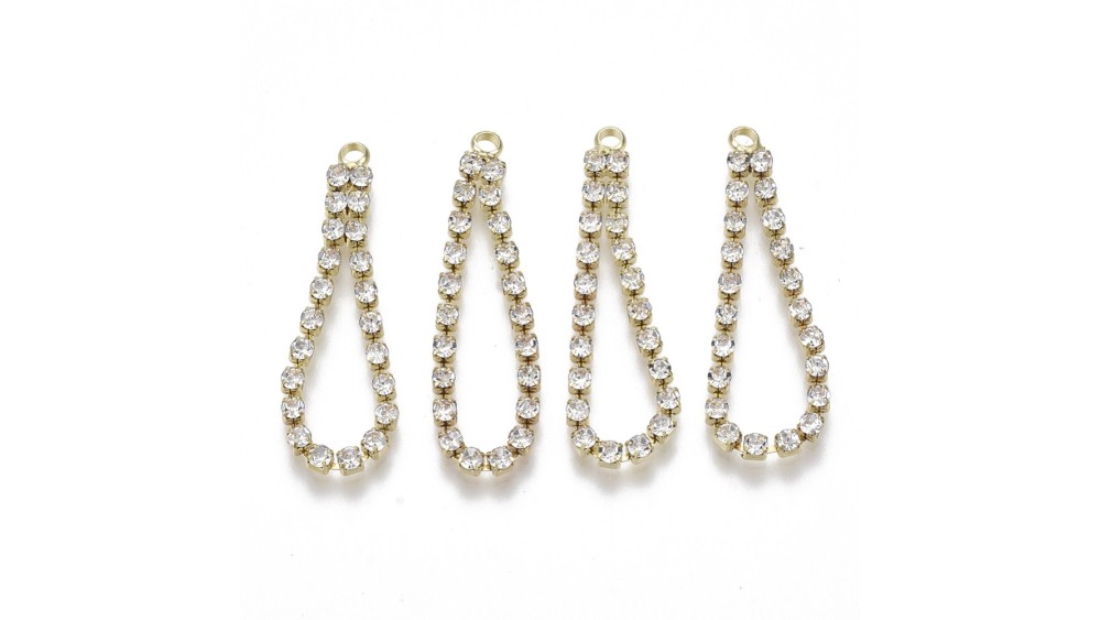 copy of Pendentif strass et laiton 52mm