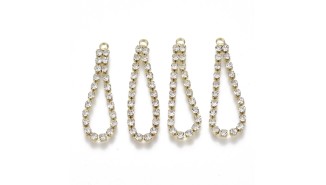 pendentif  goutte strass