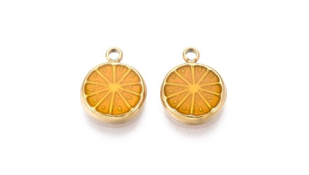 pendentif tranche de citron