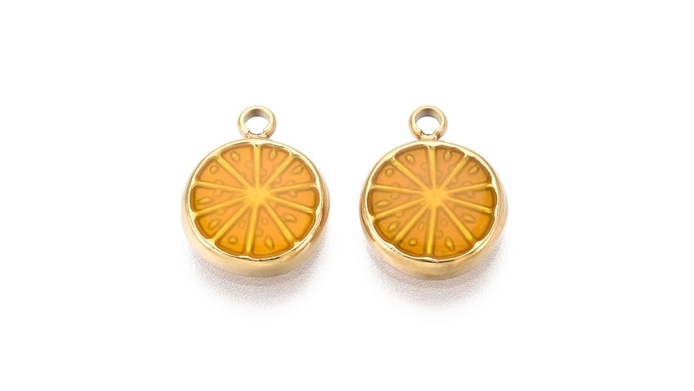 pendentif tranche de citron