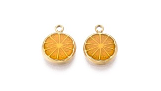 pendentif tranche de citron