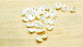 Pendentifs nacre naturelle x10  DIY mariage création bijoux