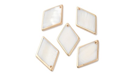 pendentif nacre losange