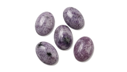 Cabochon 13x18mm lépidolite x 4