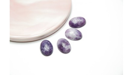 lepidolite cabochon