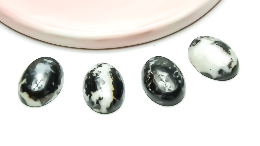 copy of Cabochon 13x18mm lépidolite x 4