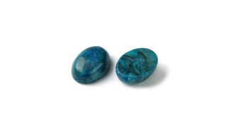 cabochon jade bleu 8x6mm