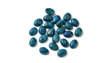 jade bleu 8x6mm