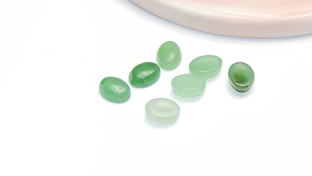 cabochon 6x8mm aventurine