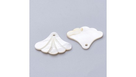 copy of Pendentif losange nacre cerclage laiton or