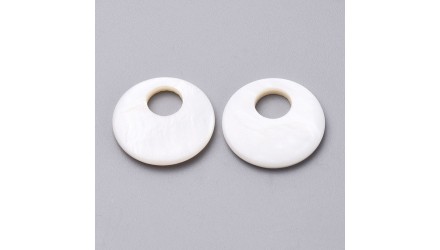 copy of Pendentif losange nacre cerclage laiton or
