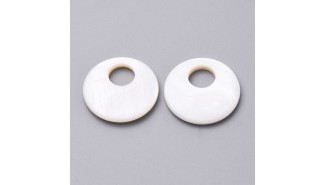 pendentif nacre rond