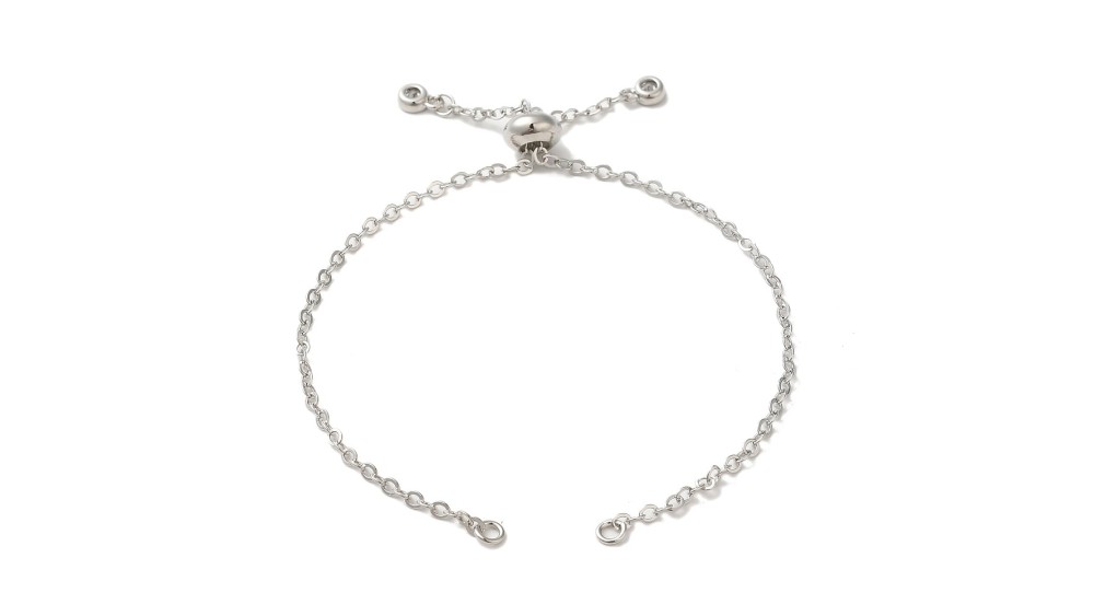 copy of Bracelet support cabochon 4mm en laiton doré  18K