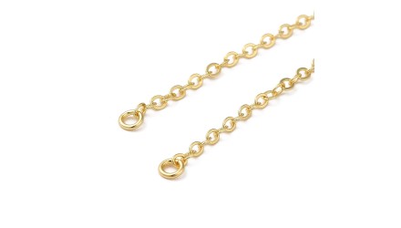 copy of Bracelet support cabochon 4mm en laiton doré  18K
