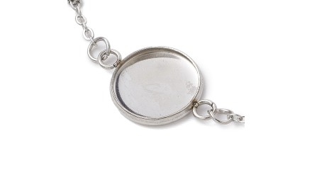 copy of Bracelet support cabochon 4mm en laiton doré  18K