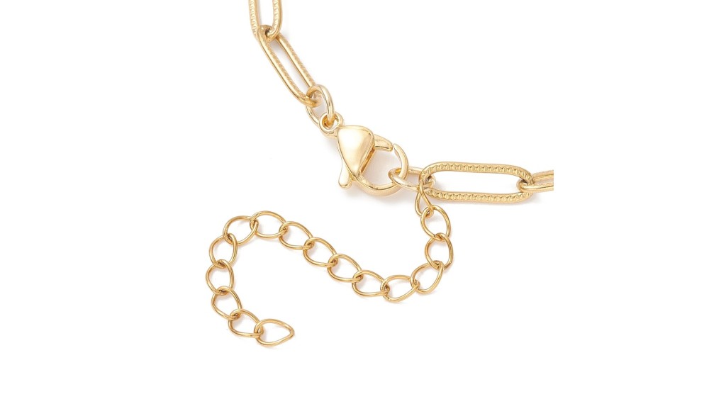 copy of Bracelet support cabochon 4mm en laiton doré  18K
