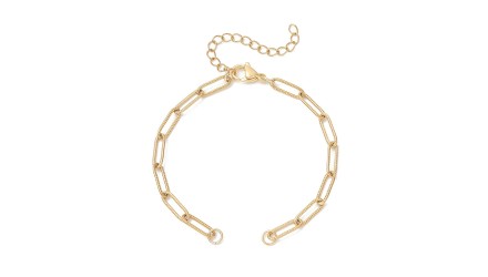 copy of Bracelet support cabochon 4mm en laiton doré  18K