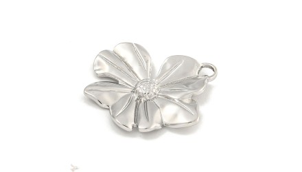 copy of Pendentif fleur Dalhia en acier inoxydable plaqué or 18k