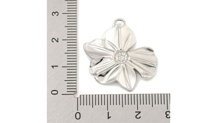 copy of Pendentif fleur Dalhia en acier inoxydable plaqué or 18k