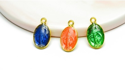 medaille religieuse emaillé