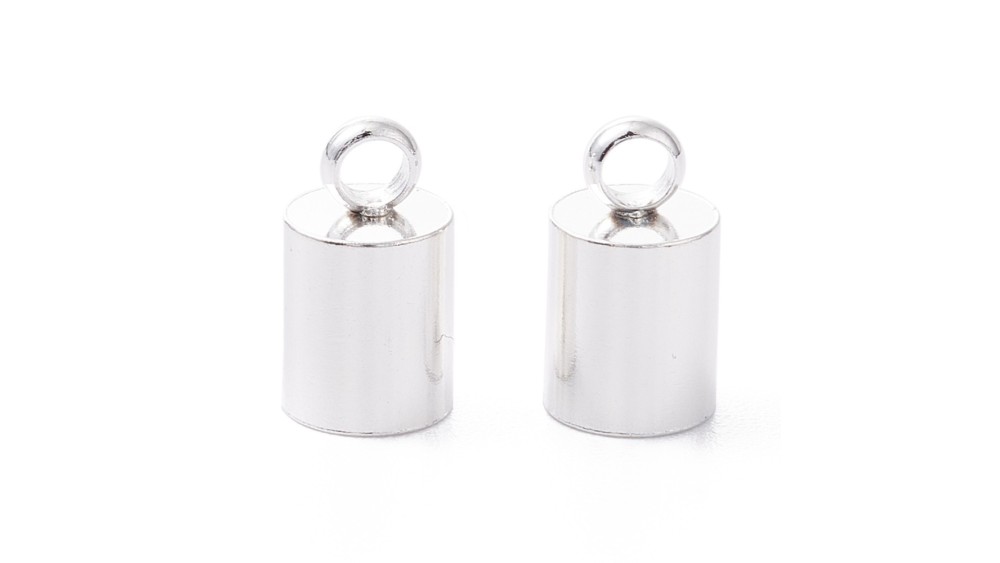 copy of Embouts pour cordon 1mm acier 304 platine