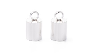 copy of Embouts pour cordon 1mm acier 304 platine