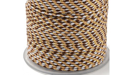 cordon marron et beige