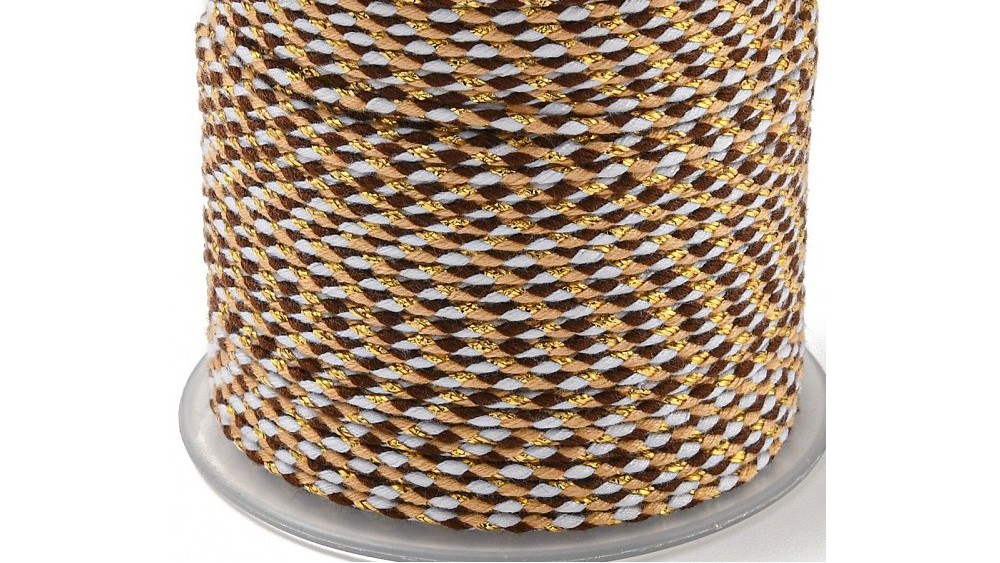 cordon marron et beige