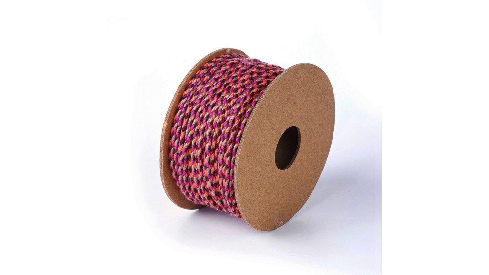 copy of Cordon en coton ciré 1mm noir