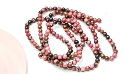 perle rhodonite 4mm