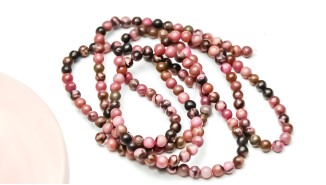perle rhodonite 4mm