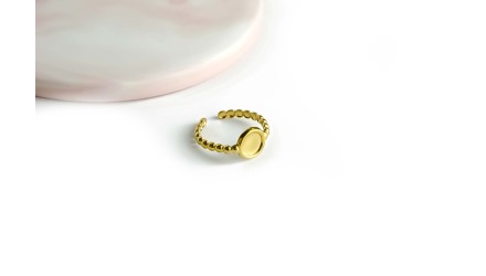 Créez vos bagues DIY avec supports cabochon 6 mm en acier perlé