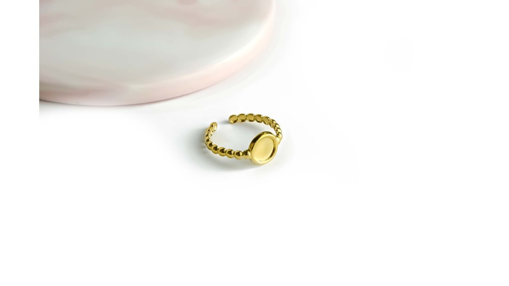 Créez vos bagues DIY avec supports cabochon 6 mm en acier perlé
