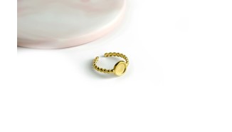 Créez vos bagues DIY avec supports cabochon 6 mm en acier perlé