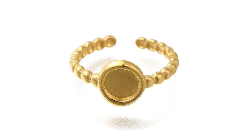 support cabochon 6mm