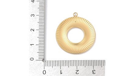 pendentif rond acier