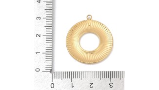 pendentif rond acier