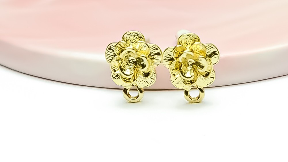 puce fleur or