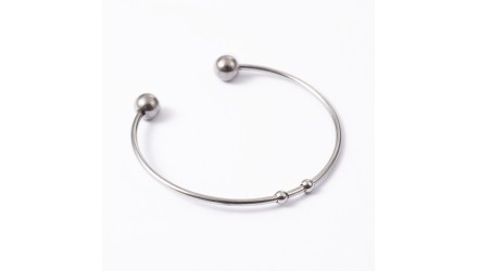 copy of Bracelet support cabochon 4mm en laiton doré  18K