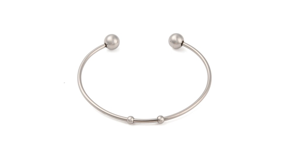 copy of Bracelet support cabochon 4mm en laiton doré  18K