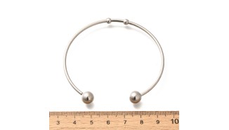 copy of Bracelet support cabochon 4mm en laiton doré  18K
