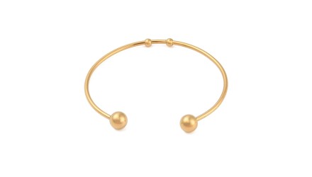 copy of Bracelet support cabochon 4mm en laiton doré  18K