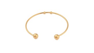 copy of Bracelet support cabochon 4mm en laiton doré  18K