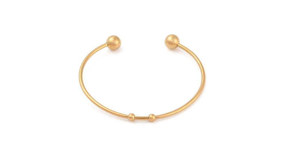 support bracelet acier or