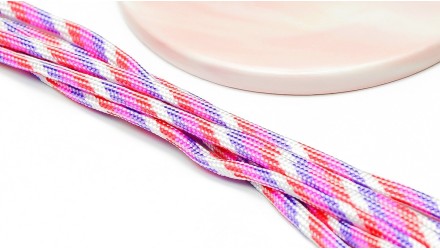 cordon rose et violet