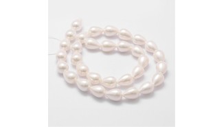copy of Perle x 30 fleur nacre veritable 6mm