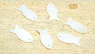 Pendentif poisson x 4 en nacre véritable