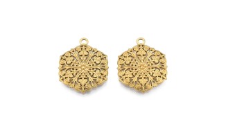 Pendentif filigrane or