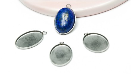 copy of Pendentif ovale 25x18mm acier inoxydable 304